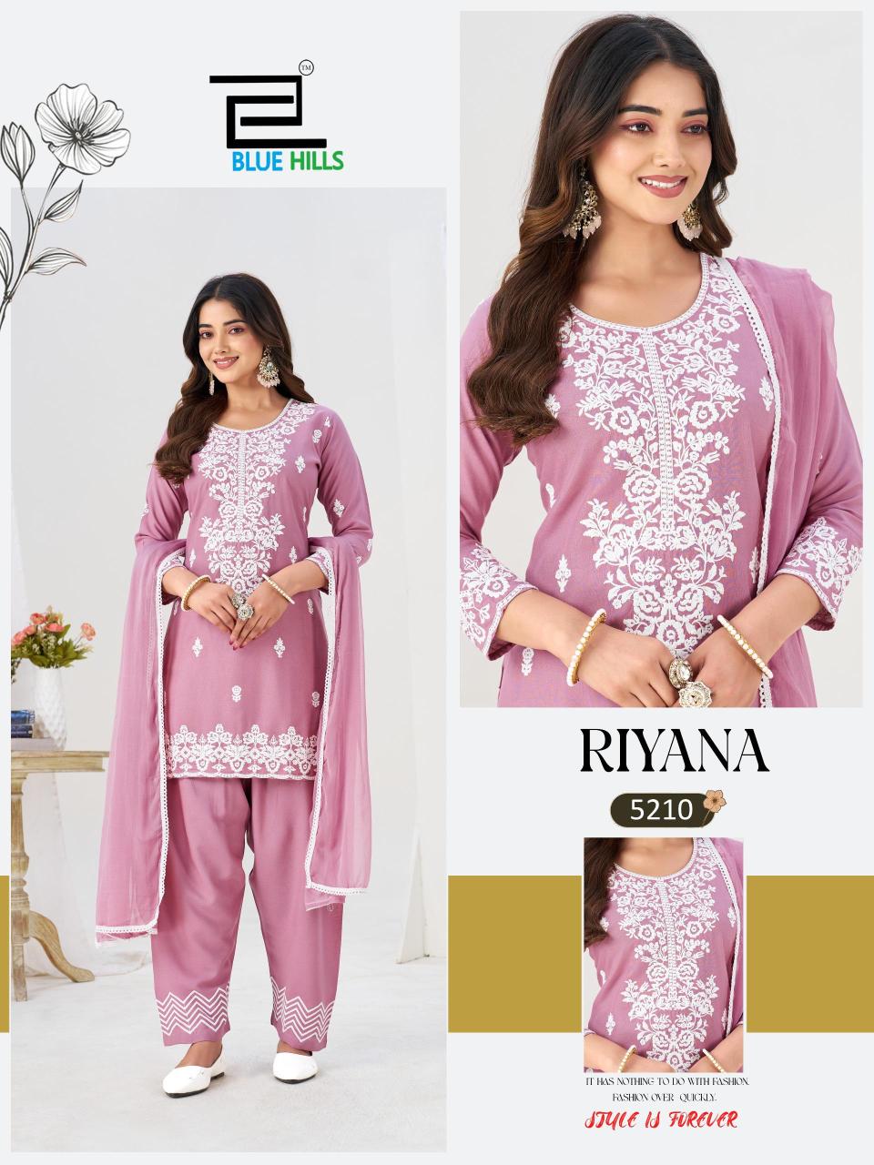 Blue hills riyana 3pcs wholesale ladies kurti  - wholesale export